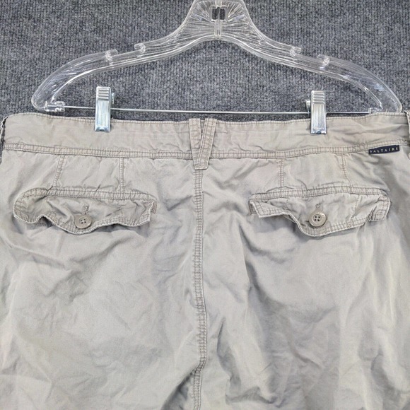 Saltaire Mens Summer Twill Chino Shorts Gray Size 38 Slash Pockets - Picture 8 of 12